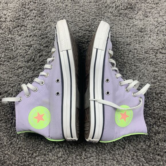 Converse All Star Women’s Size 8.5 Neon Colors - Picture 4 of 8